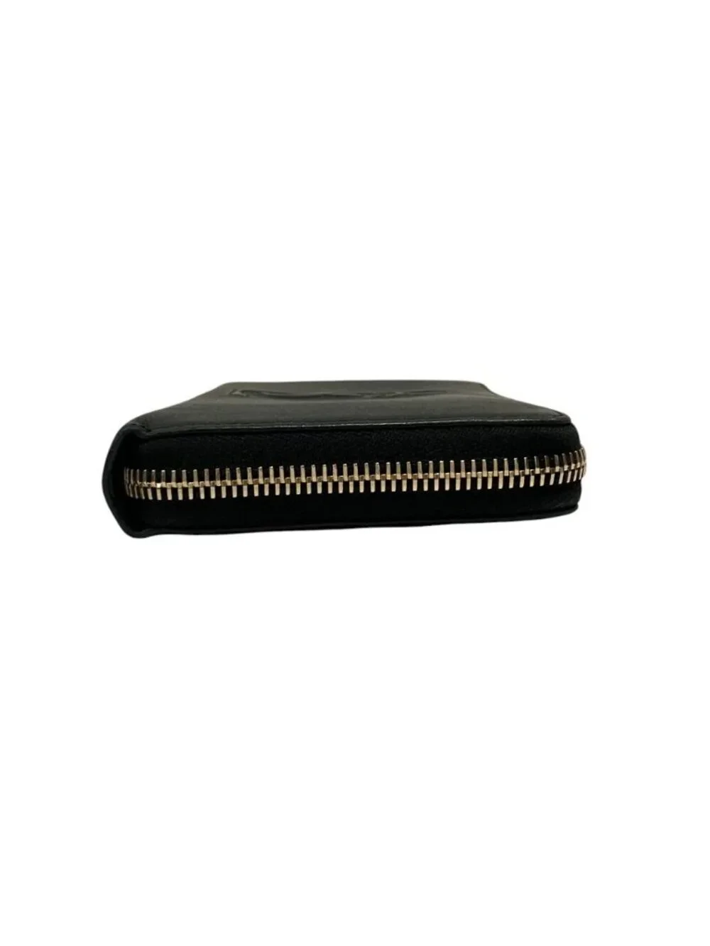 ★SOLD★ Saint Laurent Cassandra Leather Round Zip Wallet Black - Picture 4 of 10
